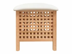 Taburete de baño 48x47,5x52 cm Madera maciza de nogal^ Clearance