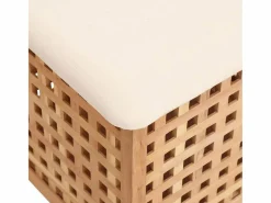 Taburete de baño 48x47,5x52 cm Madera maciza de nogal^ Clearance