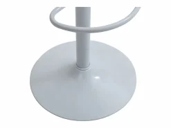 Taburete de bar de piel sintética - Altura ajustable - Natural claro y Blanco - MONTENEGRO^Vente-unique Outlet