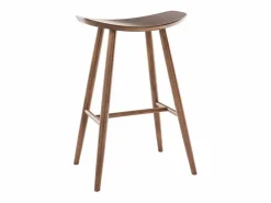 Miliboo Muebles De Bar|Taburete Alto|Taburete de bar moderno nogal 72cm DEMORY