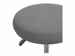 Taburete de masaje terciopelo oscuro ES40872 Gris Clearance