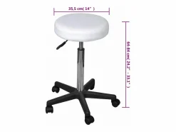 Taburete de oficina ES460055 Blanco