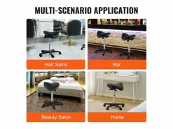 Taburete de Oficina SucceBuy Taburete de Asiento, Silla Rodante con Ruedas, Cuero PU Grueso^ Best