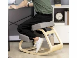 Taburete ergonómico de rodillas, postura saludable, madera de abedul, (51x69x58 cm)^ Online