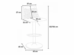 Taburete Grand Soleil SPIDER para cafetería bar cocina alto fijo giratorio reposapiés regulable -^AHD Best