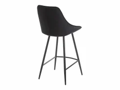 Vente-unique Muebles De Bar|Taburete Alto|Taburetes bar MASURIE - Terciopelo - (lote 2)