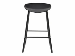 Miliboo Taburetes de bar modernos s con patas en metal 65 cm (lote de 2) PEBBLE Negro Online