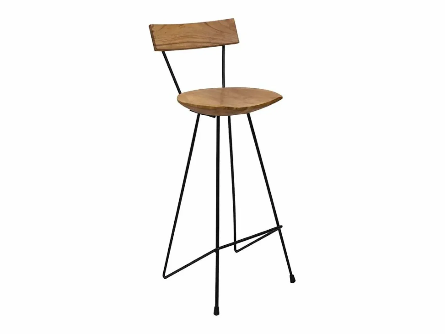 vidaxl Taburetes de cocina 2 unidades madera maciza de teca Color natural claro