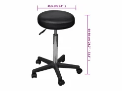 Taburetes de oficina 2 uds cuero sintético^vidaxl Discount