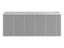 Tampa Cobertizo de jardín acero galvanizado claro 191x470x198 cm^Garden Furniture New