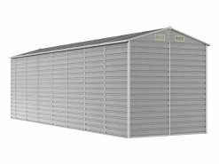 Tampa Cobertizo de jardín acero galvanizado claro 191x640x198 cm^Garden Furniture
