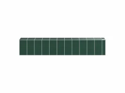 Tampa Cobertizo de jardín acero galvanizado 191x980x198 cm^Garden Furniture Discount