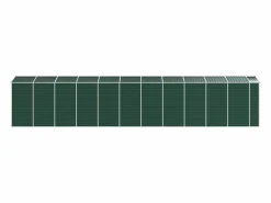 Tampa Cobertizo de jardín acero galvanizado 191x980x198 cm^Garden Furniture Discount