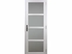 GD Menuiseries Tana Glass Door Block Blanco H204 x L73 Empujando la mesa del lado derecho Color natural claro Clearance