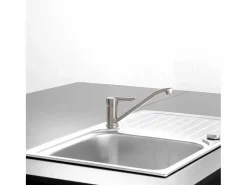 Tango Plus grifo mezclador para fregadero acabado acero inoxidable^Essebagno New