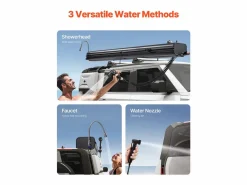 Tanque de Agua SucceBuy para Barras de Techo de 30L, Tanque Multi-Distribuidor de Aluminio con Antisalpicaduras, Ranura en T^ Outlet
