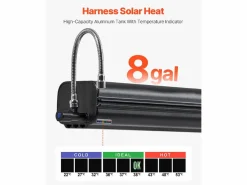 Tanque de Agua SucceBuy para Barras de Techo de 30L, Tanque Multi-Distribuidor de Aluminio con Antisalpicaduras, Ranura en T^ Outlet