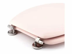 Tapa de WC Dolce en madera moldeada color rosa cristal con bisagras de acero inoxidable - GELCO DESIGN, 39x47 cm Rosa palo Clearance
