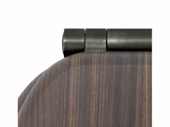Tapa De Inodoro|Tapa de WC MDF FSC imitación nogal con cierre suave y bisagras metálicas de grafito cepillado desmontable