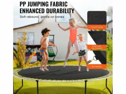 Cama Elástica|Tapiz de Reemplazo para Trampolín SucceBuy, Marco de 366 cm, 72 Aros en V, Resorte de 14 cm