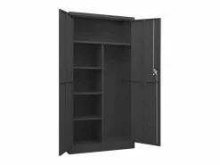 Armario Oficina|Taquilla Antracita 90x40x180 cm Acero