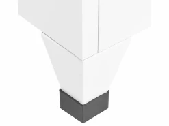 vidaxl Taquilla de acero 38x45x180 cm Blanco New