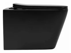 Taza De Inodoro Wc Julio Rimless Duroplast/Flat/Zm Matt Black^Rea Outlet