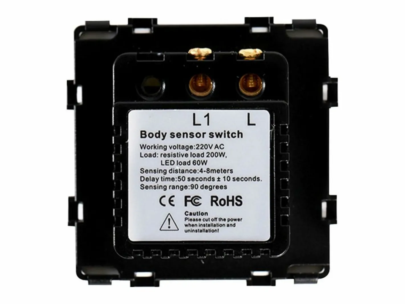 TechBrey Interruptor Detector de Movimiento IR para Mecanismo Modern^Ledkia New