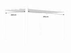 Sweeek Cenador Y Quiosco|Techo de repuesto para pérgola 3x4m crudo