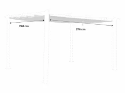 Sweeek Cenador Y Quiosco|Techo de repuesto para pérgola 3x4m crudo