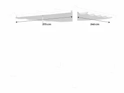 Sweeek Techo de repuesto para pérgola 3x3m Beige Hot
