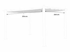 Sweeek Techo de repuesto para pérgola 3x4m Beige New
