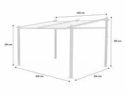 Sweeek Techo de repuesto para pérgola 3x4m Beige Hot