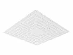 Tejas Autoadhesivas PVC SucceBuy Placas de Techo Pack de 12 60.96CM x 60.96CM PVC Instalación Fácil Eco Estilo Blanco