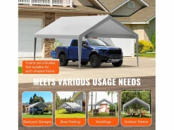 Tejido de Avent SucceBuy de Repuesto para Abri D'Automóvil, 396 x 610 cm, , Lona Resistente para Cobertizo de Garaje, Impermeable y con Protección UV^