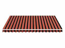 Marquesina|Tela de repuesto para toldo naranja y marrón 4,5x3,5 m ES708976