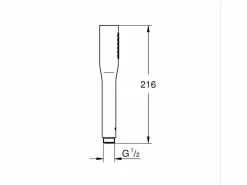 GROHE Alcachofa De Ducha, Cabezal|Teleducha Euphoria Cosmopolitan de 1 chorro