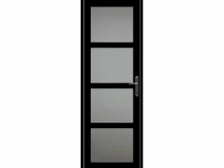 Telia Black Coated Bloqueo de puerta 83 Ancho Empujador izquierdo^GD Menuiseries Hot