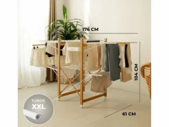 Perchero|Tendedero Plegable Wood V35 - Newlux