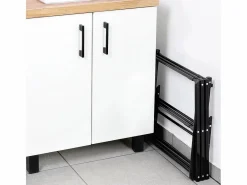 TDK IMPORT Tendedero Vertical Extensible de Metal 43-75 x 37,5 x 139 cm Negro Online