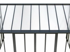EXPERTLAND Terraza cerrada de policarbonato con protección UV 15,8 m² antracita MATHILDA Gris antracita