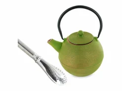 Presentación Y Servicio|Tetera de hierro Ming + pajita de acero inoxidable con filtro