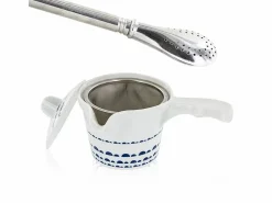 Presentación Y Servicio|Tetera de té verde Kyoto + pajita de acero inoxidable con filtro