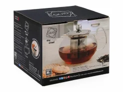Presentación Y Servicio|Tetera Serenia Quid con tapa filtro inox vidrio 55 cl