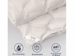 Edredón Universal 200x200 cm 250 g | Fibra Soft cálida | Microfibra blanca hipoalergénica^The White Stone New