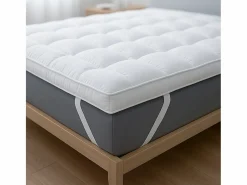 The White Stone Topper Cama Individual |Protector de Colchón Acolchado con Relleno de 1000 g/m² |Funda de Microfibra Transpirable con Gomas en las Esquinas |90x190 Sale