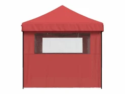 Tienda de fiesta plegable Pop-Up 3 paredes laterales burdeos ES617088^ Online