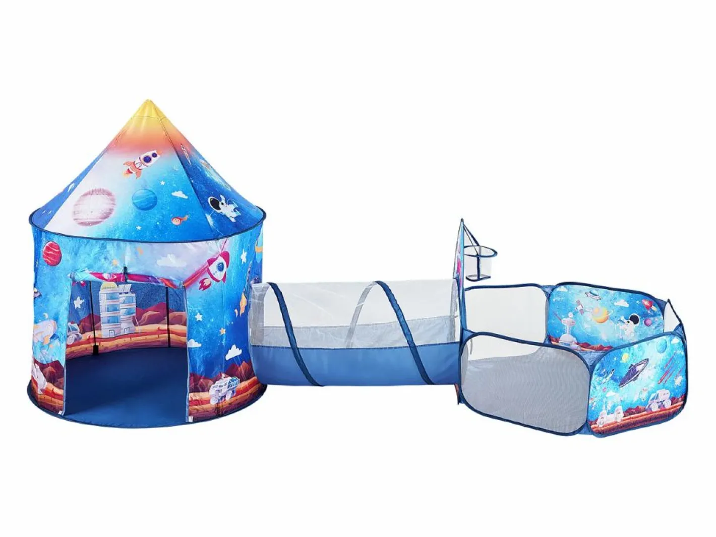Tienda de Juego y Túnel SucceBuy Blue Rocket para Niños, Regalo para los Bebés Varones y Niñas^ Sale