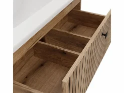 TIGO - mueble para lavabo roble con frente acanalado^TOPESHOP New