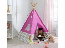 Kidkraft Cabaña Infantil|Tipi infantil de lona y bambú -